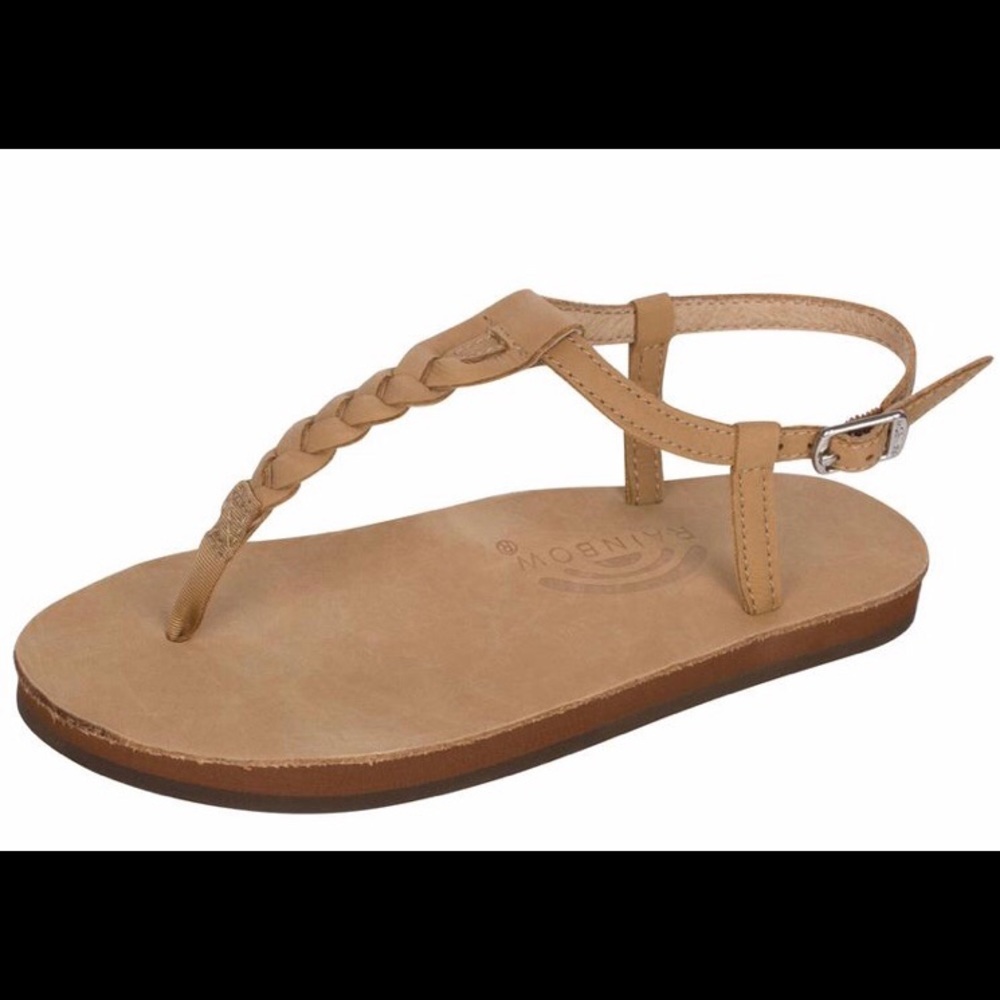 T strap rainbow sandals!